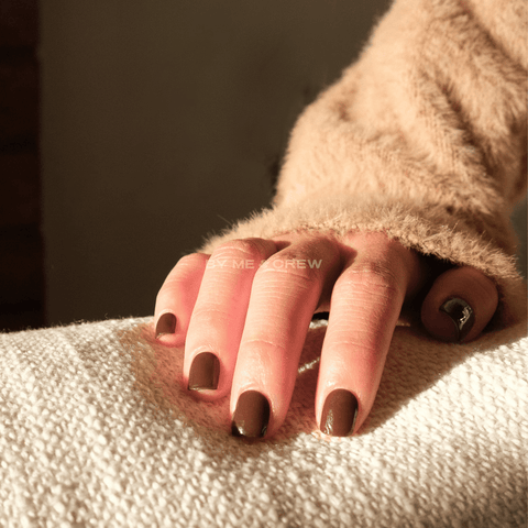 Dark Brown GEWEL™ Semicured Gel Nail Sticker