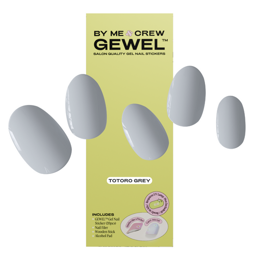 Totoro Grey Semicured Gel Nails Kit