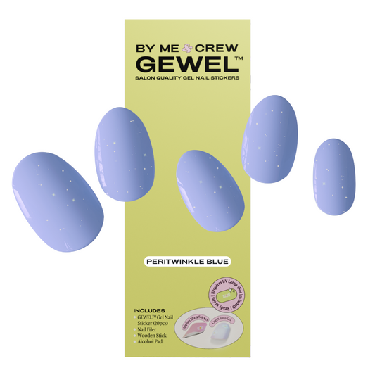 Peritwinkle Blue Semicured DIY Gel Nail Stickers Kit