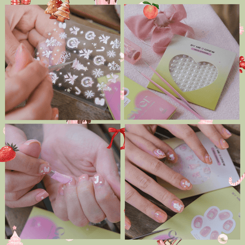 2-IN-1 Sticker Presser & Manicure Tweezer (Celestial Silver)