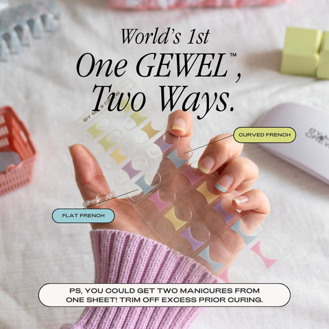 Double Ended French (Pastel Tips) GEWEL™ Gel Nail Stickers