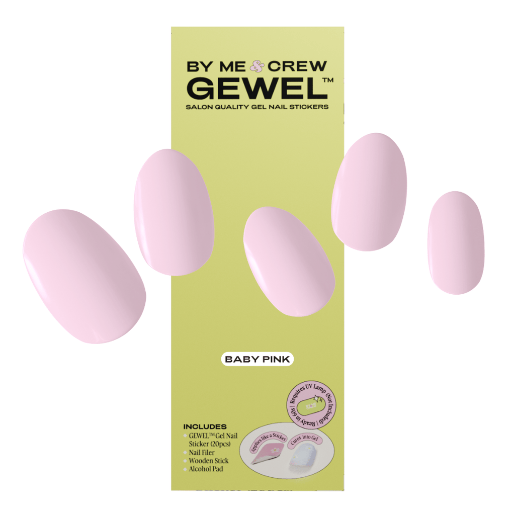 Soft Pink Gradient Semi Cured Gel Nail Stickers