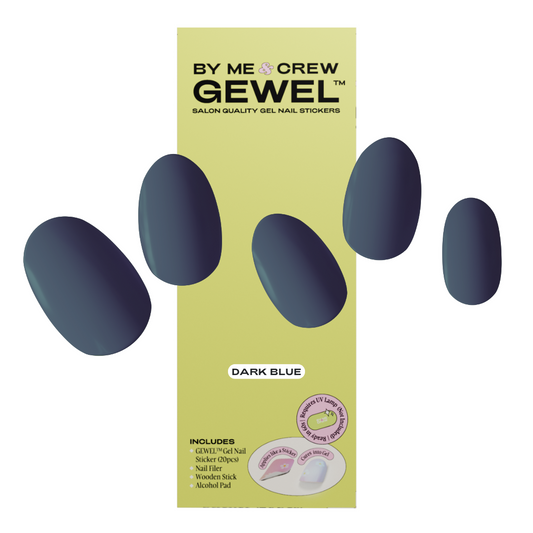 Dark Blue GEWEL™ Semicured Gel Nail Sticker