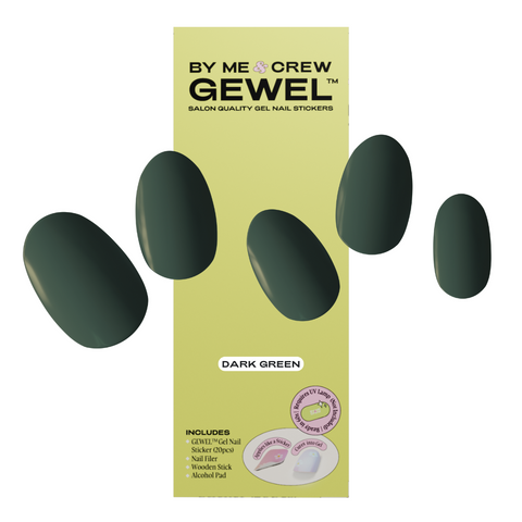 Dark Green GEWEL™ Semicured Gel Nail Sticker