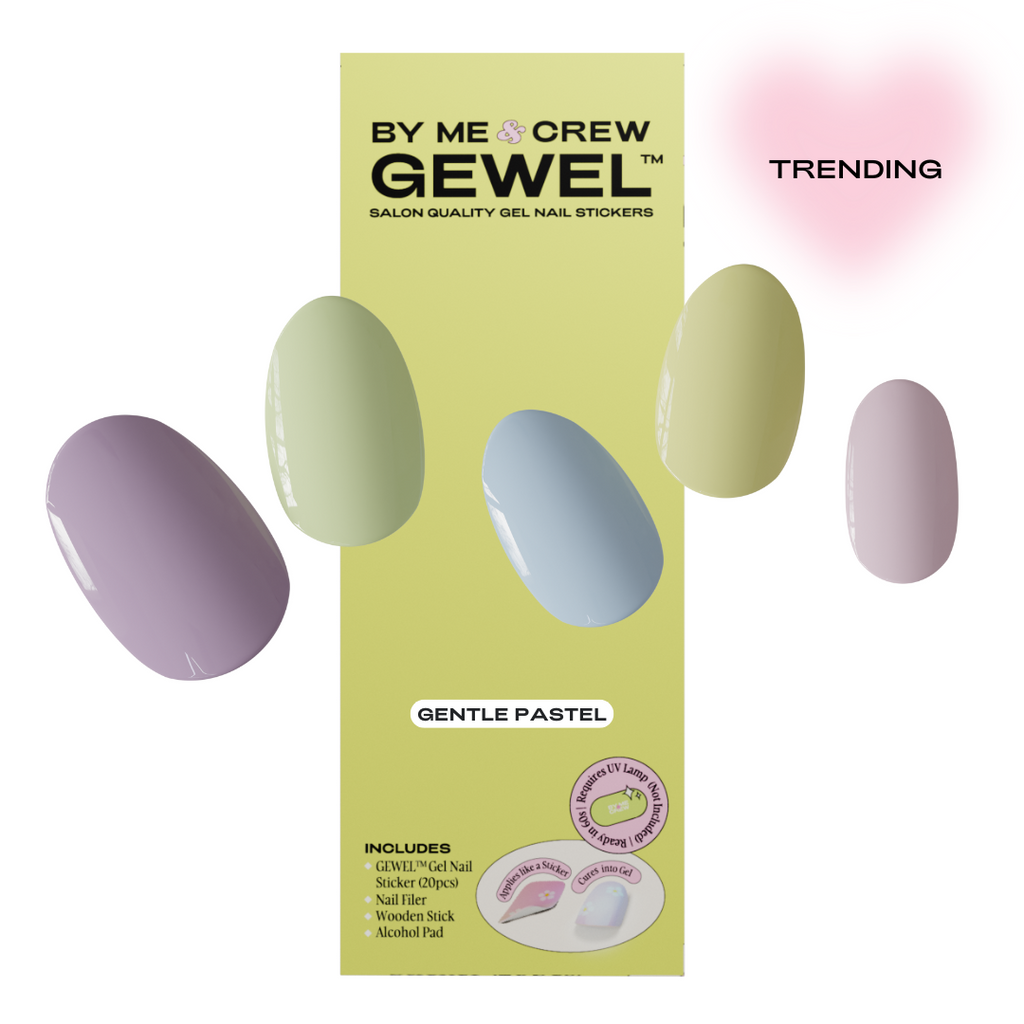 Gentle Pastel GEWEL™ Gel Nail Stickers